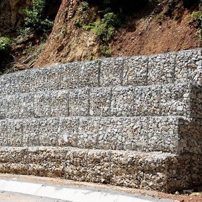 2.2mm - 4.0mm Диаметр проволоки Galfan Gabion с 65% - 80% открытой площадью