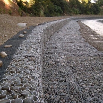 2.2mm - 4.0mm Диаметр проволоки Galfan Gabion с 65% - 80% открытой площадью