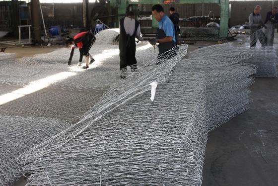 2.2 мм стальной проволоки ПВХ покрытый Galfan Gabion корзины с индивидуальным цветом покрытия
