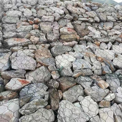 Гальфан покрытый сплавом оцинкованная проволока габионная сетка корзина клетки