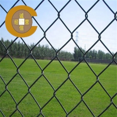 Настраиваемая горячая погруженная пластмассовая покрытая цепная связь ограждение износостойкость