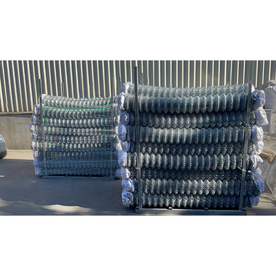 CN GABION Горячая продажа Зелёный 3,0 мм оцинкованная цепная сетка с 50 * 50 мм диафрагмы