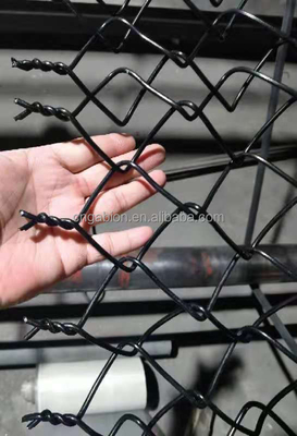 CN GABION Горячая продажа Зелёный 3,0 мм оцинкованная цепная сетка с 50 * 50 мм диафрагмы